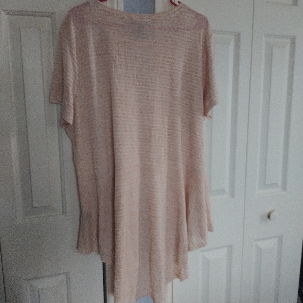 Diane Gilman DG2 High Low Hem Peplum Top Tunic 2X - Picture 7 of 12
